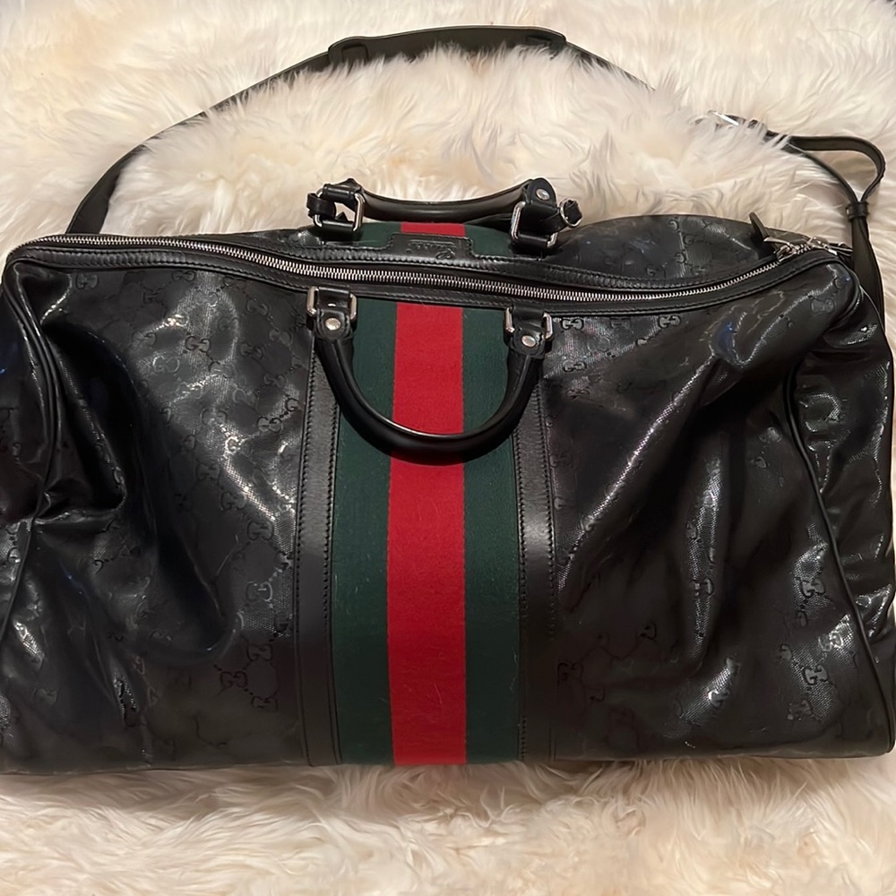 Black Gucci 500 Duffle Bag